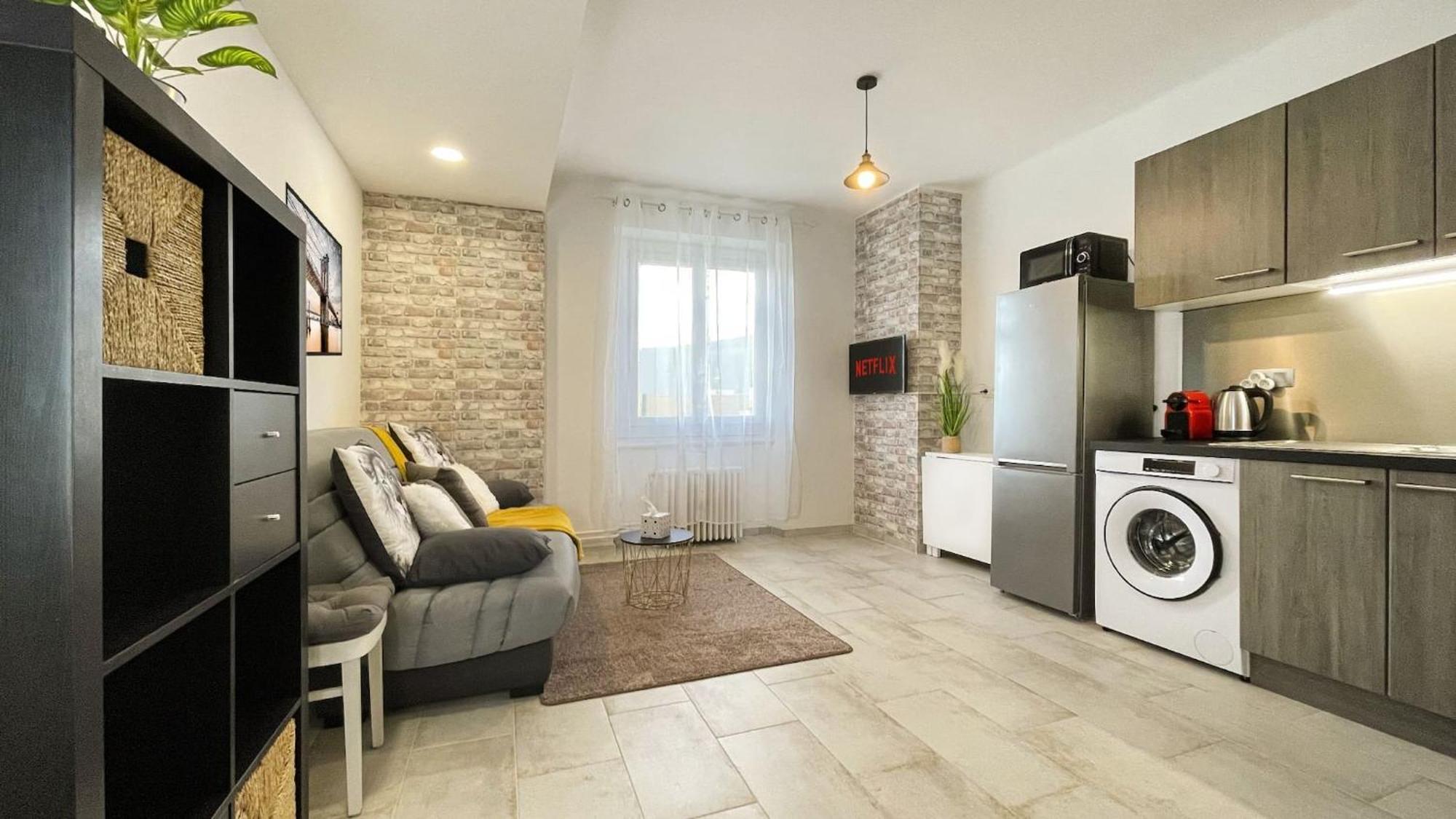 Homey Keola - Parking Prive Gratuit - Aux Portes De Geneve - Au Pied Du Tram - Appartement Avec 1 Chambre Et Un Grand Salon Avec Un Canape-Lit Ambilly Exteriér fotografie
