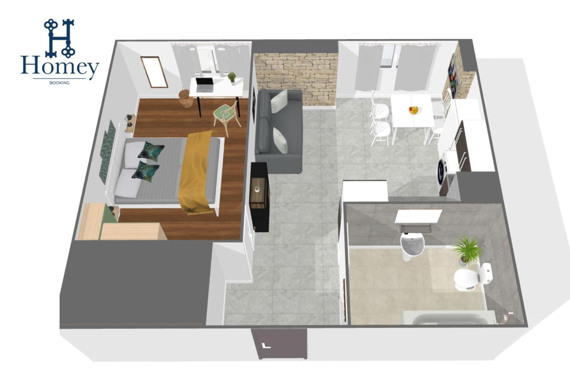 Homey Keola - Parking Prive Gratuit - Aux Portes De Geneve - Au Pied Du Tram - Appartement Avec 1 Chambre Et Un Grand Salon Avec Un Canape-Lit Ambilly Exteriér fotografie